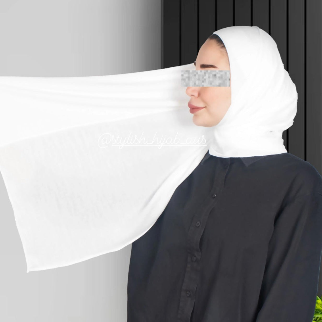 Lady hijab with alastic- Ready To Wear