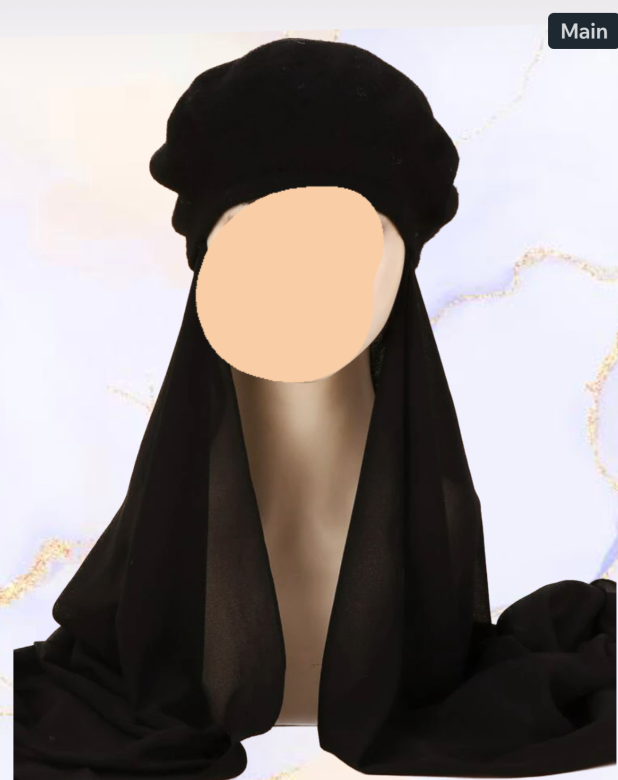Hijab with winter hat