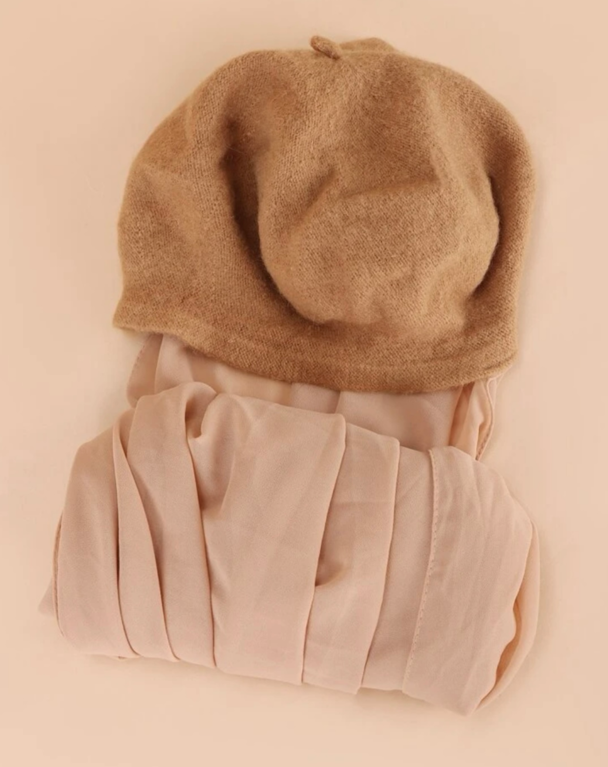 Hijab with winter hat