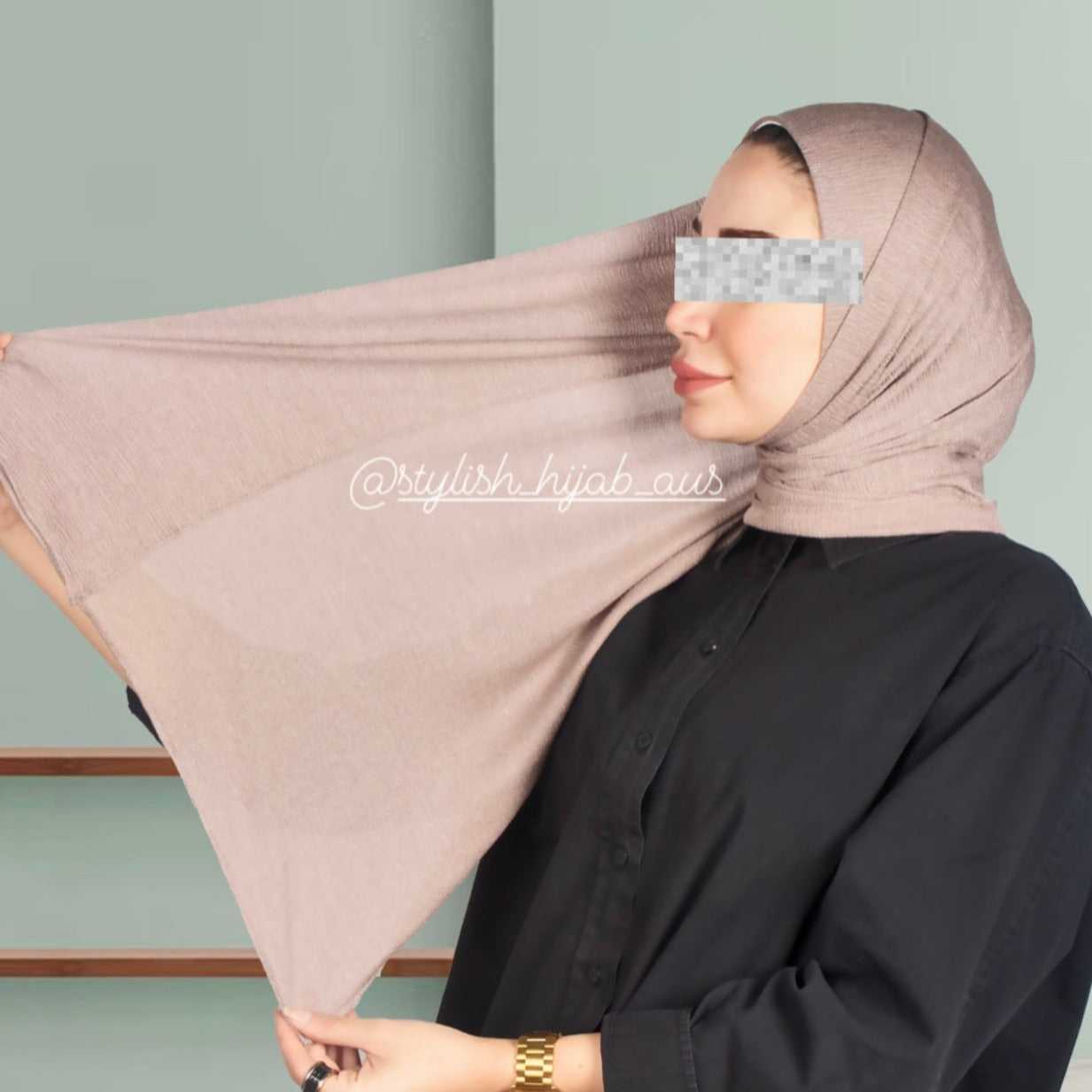 Lady hijab with alastic- Ready To Wear